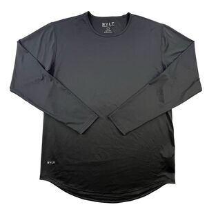 BYLT Drop-Cut Lux Shirt Men’s L Black Long Sleeve Stretch Premium Performance
